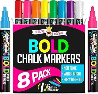 Liquid Chalk Markers for Blackboards - Bold Color Dry Erase Marker - Cha...