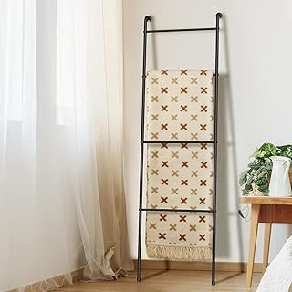 ABQ Blanket Ladder Outdoor Towel Rack for Pool, Decorative Metal Holder ...