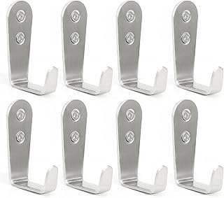 8 Pcs Stainless Steel Hooks for Hanging, Heavy Duty Hook, Wall Hooks Key...