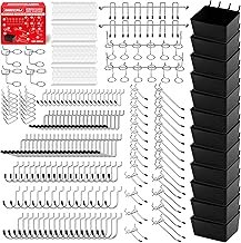 300-Piece Pegboard Hook Set, Pegboard Organizer Accessories for Hanging,...