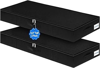 Under Bed Storage Containers, Low Profile Underbed Storage Bin 4.5 Inche...