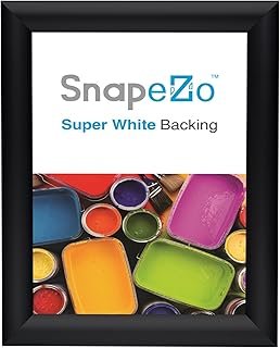 SnapeZo Weather Resistant Black Poster Frame 8.5x11 Inches, Outdoor Prof...