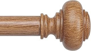 Wood Curtain Rods for Windows 66 to 120 Inch, Boho Vintage Decorative 1 ...