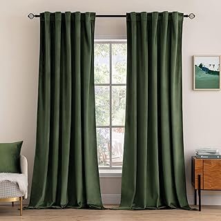 MIULEE Velvet Curtains 84 inches 2 Panels - Luxury Blackout Curtains for...