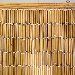 Handmade 99 - Strand Bamboo Curtain – 36 X 79 Inch Doorway Curtain, Natu...