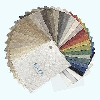 Macochico Linen Curtains Fabric Swatch Sample Books, Fabric Color Sample...