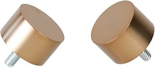 Ivilon End Cap Finials for Curtain Rods of 7/8 and 1 Inch Diameter Color...