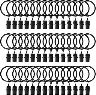 42 Pack Curtain Rings with Clips 1.26