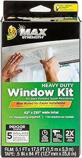 Duck MAX Strength Window Insulation Kit, Winter Window Seal Kit Fits up ...