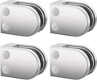 Glass Clamp, 4 PACK 316 Stainless Steel Adjustable 5/16