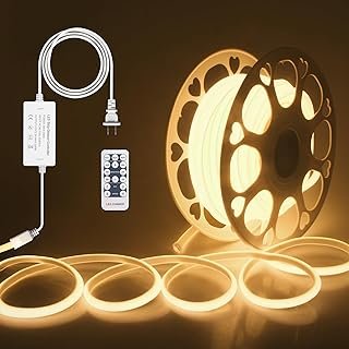 ALITOVE 120V 110V COB Led Strip Light Kit Dimmable Waterproof IP67 3000K...
