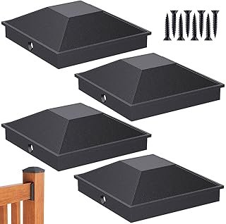 Goovilla 4x4 Post Caps Black(Actual 3.5