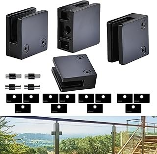 Glass Clamp-4PCS Adjustable Glass Shelf Bracket, 1/3