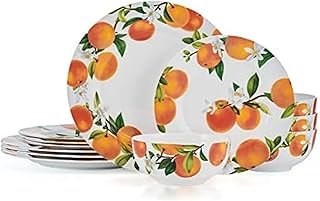 Mikasa Mandarin Bone China Lightweight Chip Resistant 12 Piece Dinnerwar...
