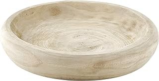 Santa Barbara Design Studio Wood Serving Bowl, Hand Carved Paulownia Woo...