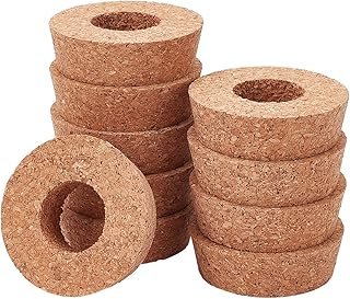 OLYCRAFT 10Pcs Cork Lids for Glass Planter 2.3-2.5 Inch Plant Corks with...