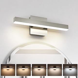 Joossnwell Bathroom Light Fixtures Brushed Nickel Vanity Lights Bar 5cct...