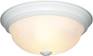 Designers Fountain 11 in 2-Light Flush Mount Ceiling Light, White, 1257S...