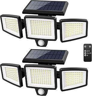 Tuffenough Solar Outdoor Lights 2500LM 210 LED Security Lights with Remo...