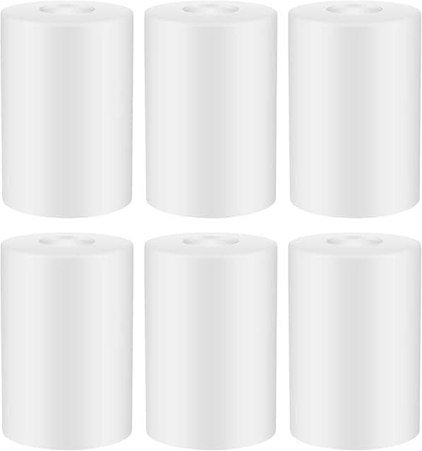 6 Pcs White Frosted Glass Shade Replacements for Pendant Light Fixtures ...