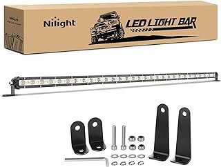 Nilight Single Row LED Light Bar Ultra-Slim Spot Flood Combo Light Bar 3...