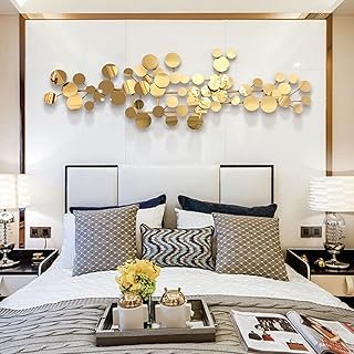 YUDACHU Metal Wall Art Gold Wall Decor for Living Room, Modern Geometric...