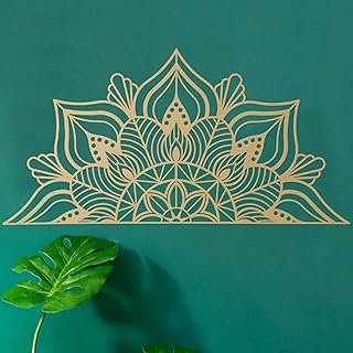 ESTART Large Metal Mandala Wall Art, Unique Lotus Flower Wall Decor for ...