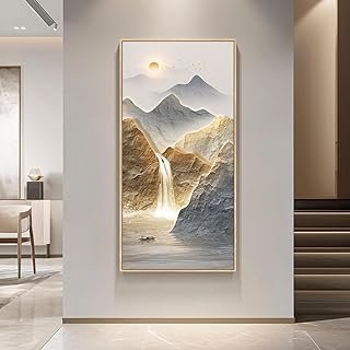Framed Luxury Mountain Wall Art for Hallway, Extra Large Modern Landscap...