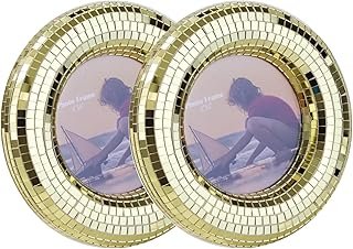 WDHODEC Gold Small Picture Frames 2PCS, Handcrafted 4