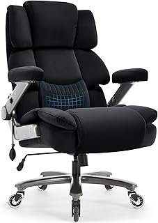Fabric Big and Tall Office Chair 700lbs-High Back Executive Cloth Comput...