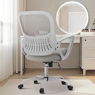 Sweetcrispy Office Computer Desk Managerial Executive Chair, Ergonomic M...
