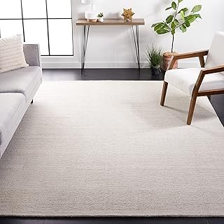 SAFAVIEH Area Rug 8x10 - Abstract Collection - Large - Ivory & Beige, Ha...