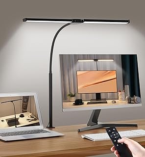 Led Desk Lamp for Home Office, Eye-Care Architect Light with Clamp, Smar...