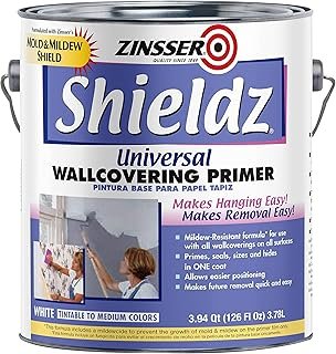 1 gal Zinsser 02501 White Zinsser, Shieldz Universal Wallcovering Primer...