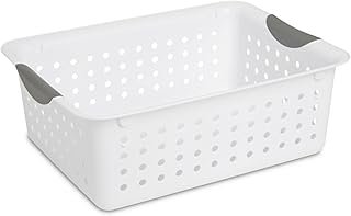 Sterilite 6-Pack Medium Ultra Basket, Open Top Plastic Storage Organizer...