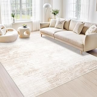 Area Rugs 5x7 Living Room: Washable Rug Modern Abstract Large Rug Soft N...