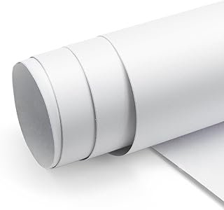 seonta White Contact Paper Matte Thick Peel and Stick Wallpaper 16
