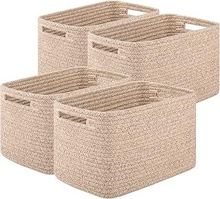Storage Baskets for Organizing, Woven Decorative Baskets for Shelves - B...