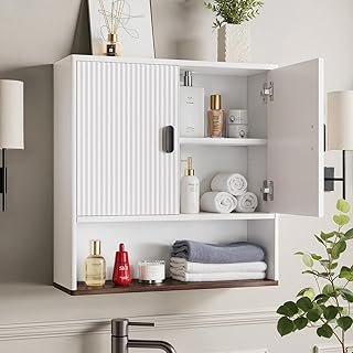 Bathroom Wall Cabinet, Modern Medicine Cabinet with Adjustable Shelves, ...