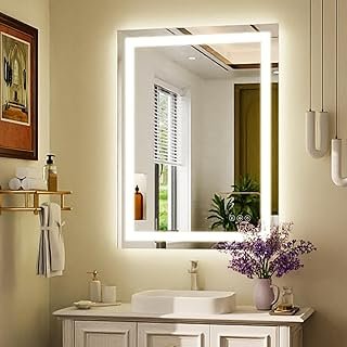 32'' x 24'' LED Bathroom Mirror with Lights, Wall Mirror with Front and ...