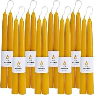 16PCS Beeswax Taper Candles, 9