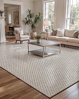 LUMI Sisal Area Rug 8x10 for Living Room, Natural Handwoven Rugs Non Sli...
