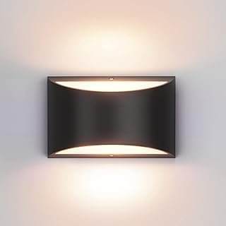 Aipsun Black Modern LED Wall Sconce Indoor Wall Lights 1 Pack Hardwired ...