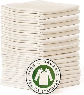 16 Pack Flour Sack Dish Towels, Reusable Washable Organic Cotton, Highly...
