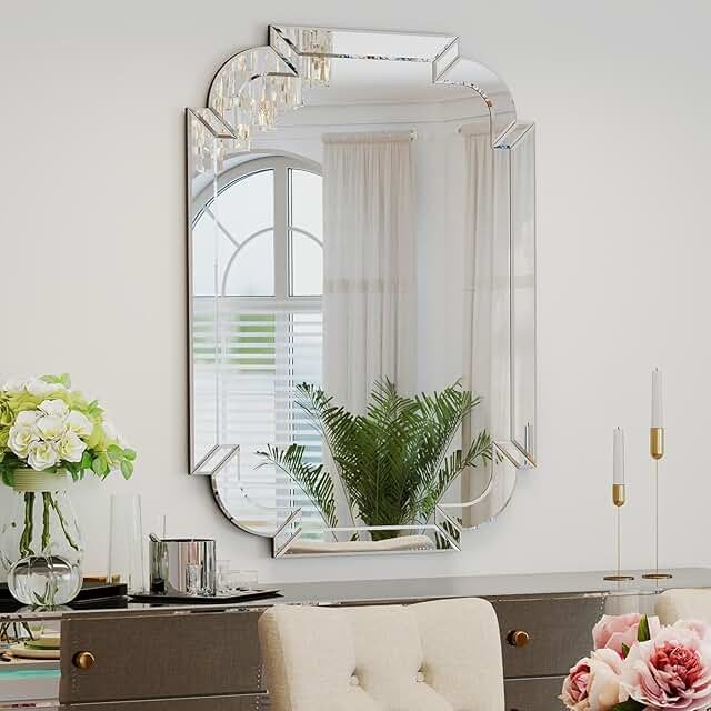 Chende Large Mirrors for Wall Decor, 40''x28'' Big Living Room Mirror wi...