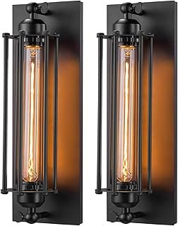 Licperron Sconces Wall Lighting, Industrial Black Wall Sconces Antique L...