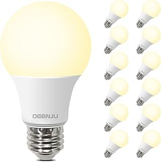 A19 LED Light Bulbs, 60 Watt Equivalent LED Bulbs, Soft White 2700K, 800...