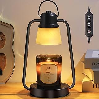 Candle Warmer Lamp with Timer Dimmer - Electric Wax Melt Warmer Lamp for...