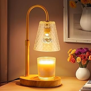 Candle Warmer Lamp with Timer: Electric Candles Warmers Adjustable Heigh...