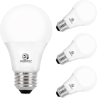 ENERGETIC SMARTER LIGHTING A19 LED Bulbs 60 watt Equivalent, Cool White ...